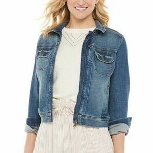 Sonoma The Everyday Jacket Denim Zip Size Medium and Large